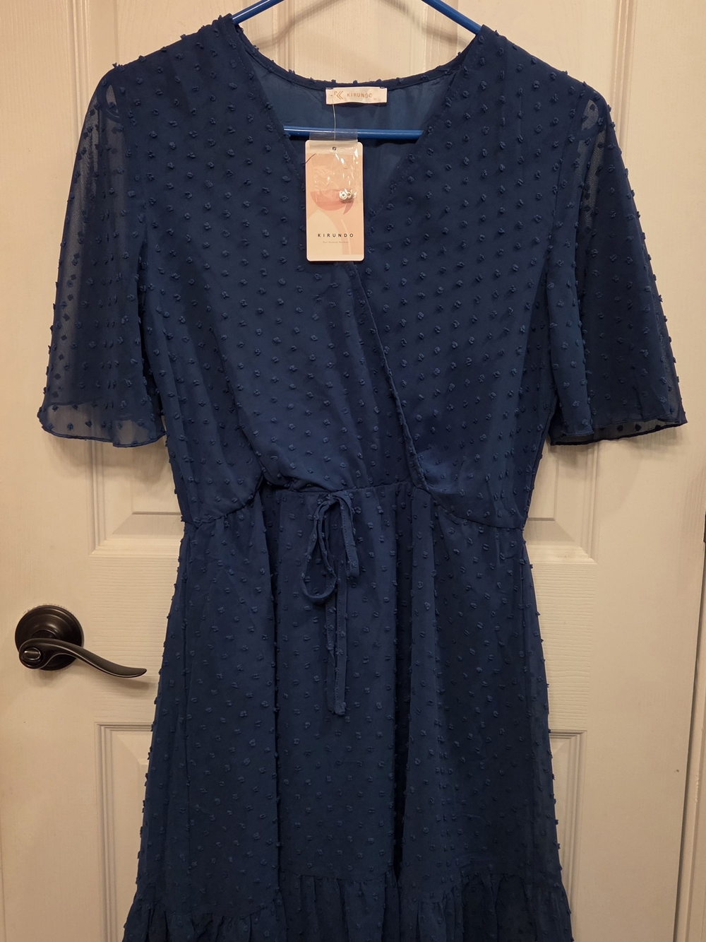 New Kirundo Lake Blue (Navy) Flowy Dress